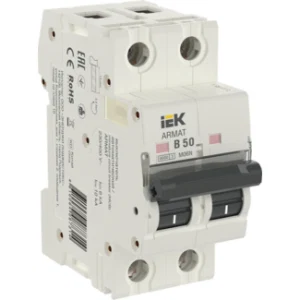 IEK ARMAT Автоматический выключатель M06N 2P B 50А - AR-M06N-2-B050 IEK ARMAT Автоматический выключатель M06N 2P B 50А - AR-M06N-2-B050