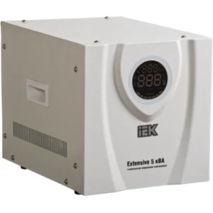 IEK Стабилизатор напряжения переносной EXTENSIVE 5кВА - IVS23-1-05000 IEK Стабилизатор напряжения переносной EXTENSIVE 5кВА - IVS23-1-05000