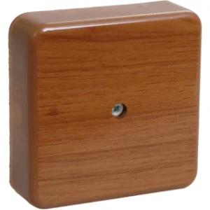 IEK Коробка распаячная КМ для открытой проводки 75х75х20мм дуб - UKO10-075-075-020-K24-E IEK Коробка распаячная КМ для открытой проводки 75х75х20мм дуб - UKO10-075-075-020-K24-E