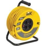 IEK Катушка УК50 с термозащитой 4 места 2P+PE/50м 3х1,5мм2 INDUSTRIAL
