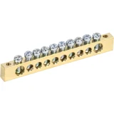IEK Шина PEN "земля-ноль" 8х12мм 10/2 (10групп/крепеж по краям)